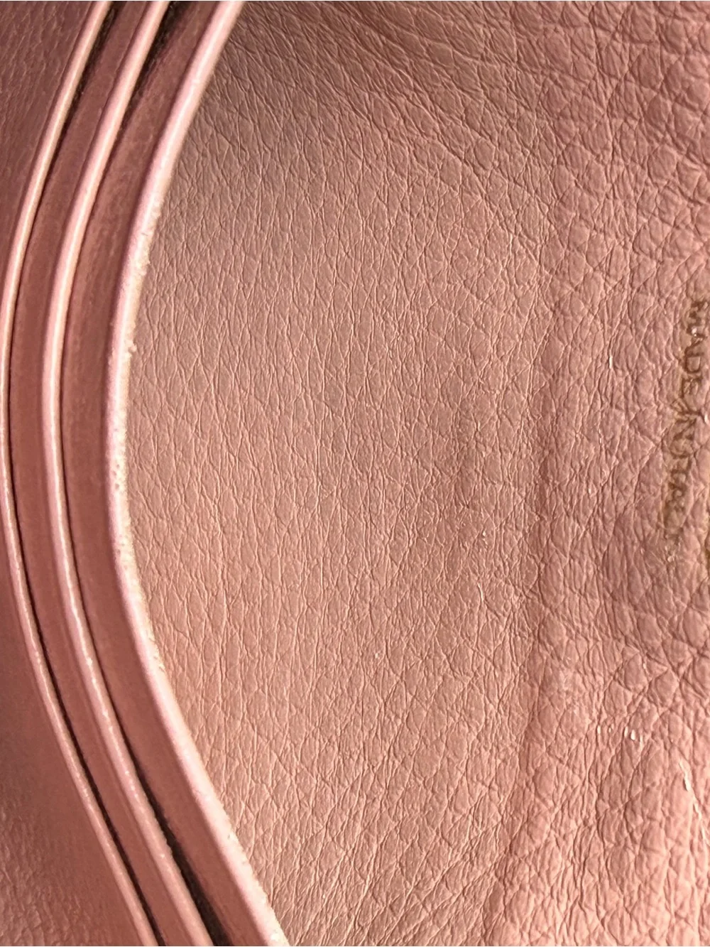 Prada Rose Pink Pebbled Leather Envelope Clutch with Gold Logo